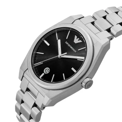 Emporio Armani Federico Quartz  Silver Tone Watch 